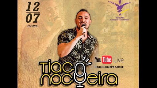 Assista a Live solidária Tiago Nogueira em prol da fundação FUNJAPE de Piracicaba/SP