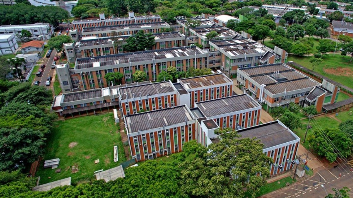 Vista aérea da Unicamp, em Campinas (Foto: Antonio Scarpinetti)