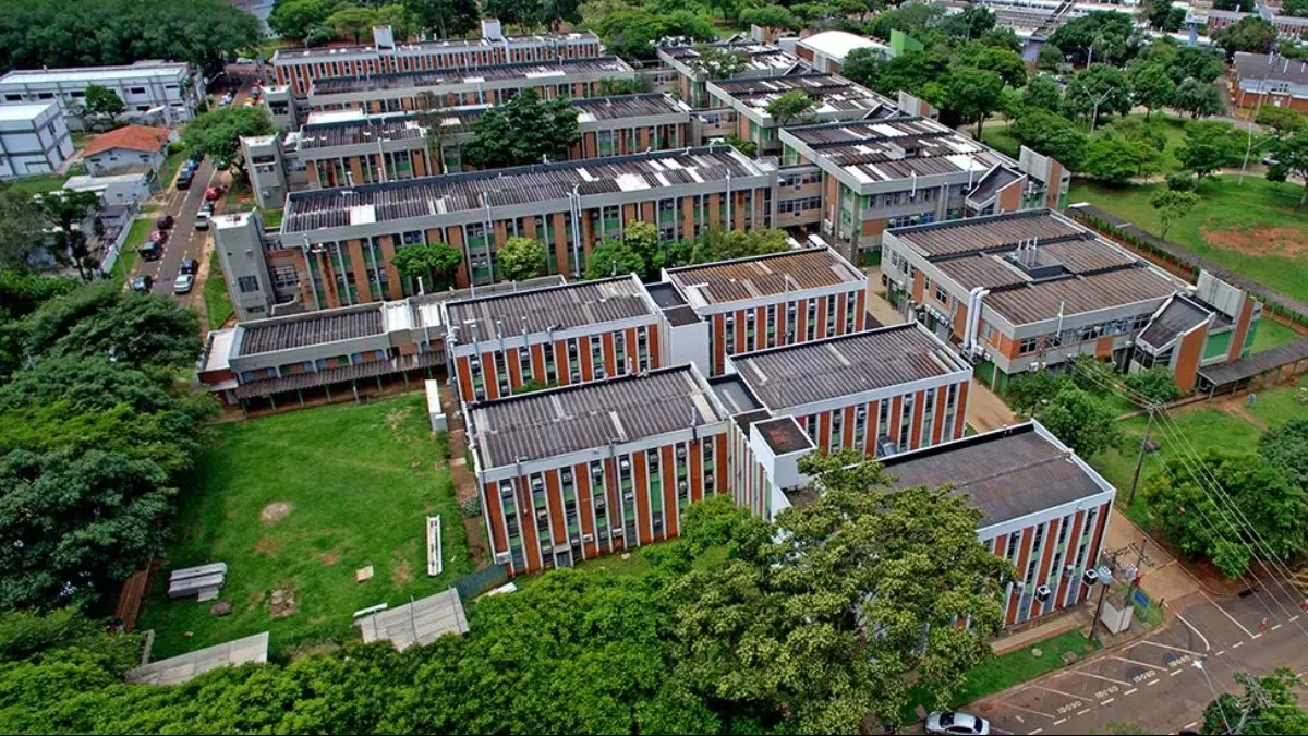 Vista aérea da Unicamp (Foto: Divulgação)