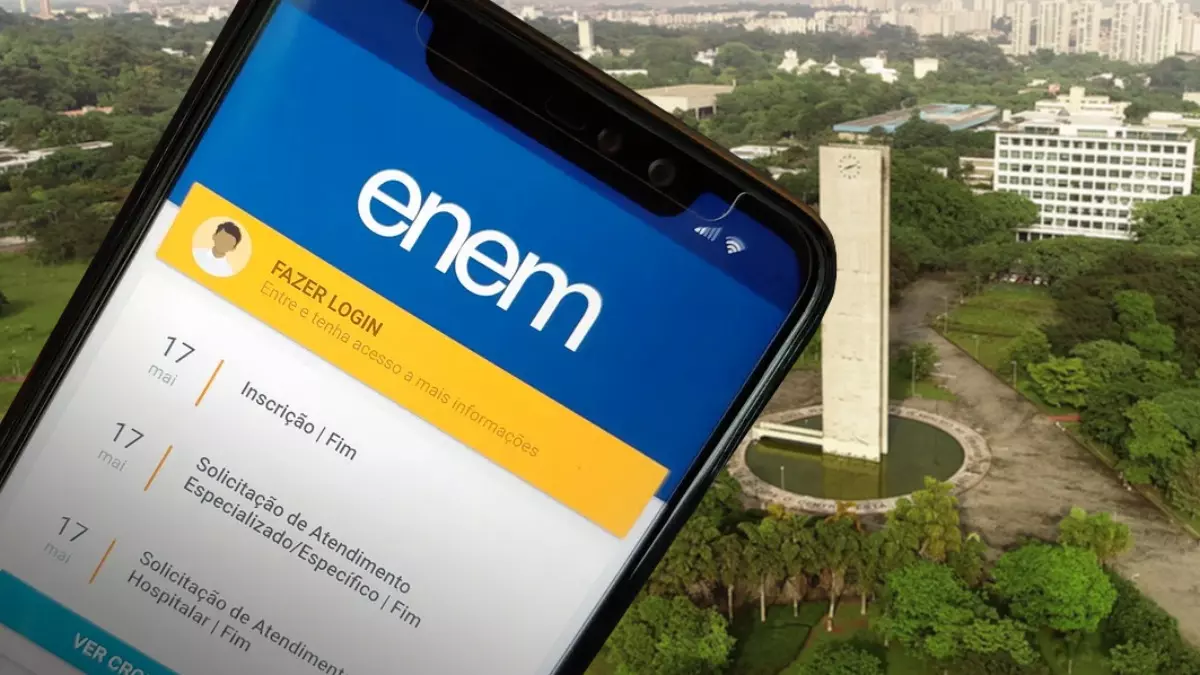 Modalidade de ingresso utiliza as notas do Enem de 2024 (Foto: Arte sobre a foto/USP Imagens) 