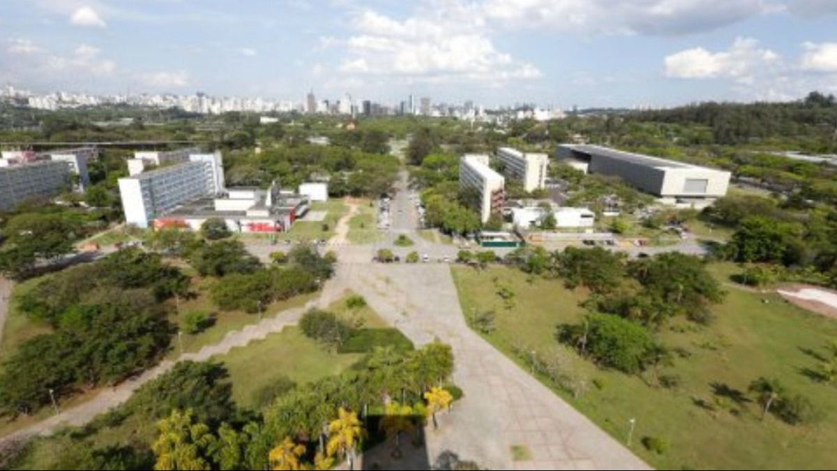 Vista da Praça do Relógio, CRUSP, Administração Central e Complexo Brasiliana (Foto: Marcos Santos/USP Imagens)