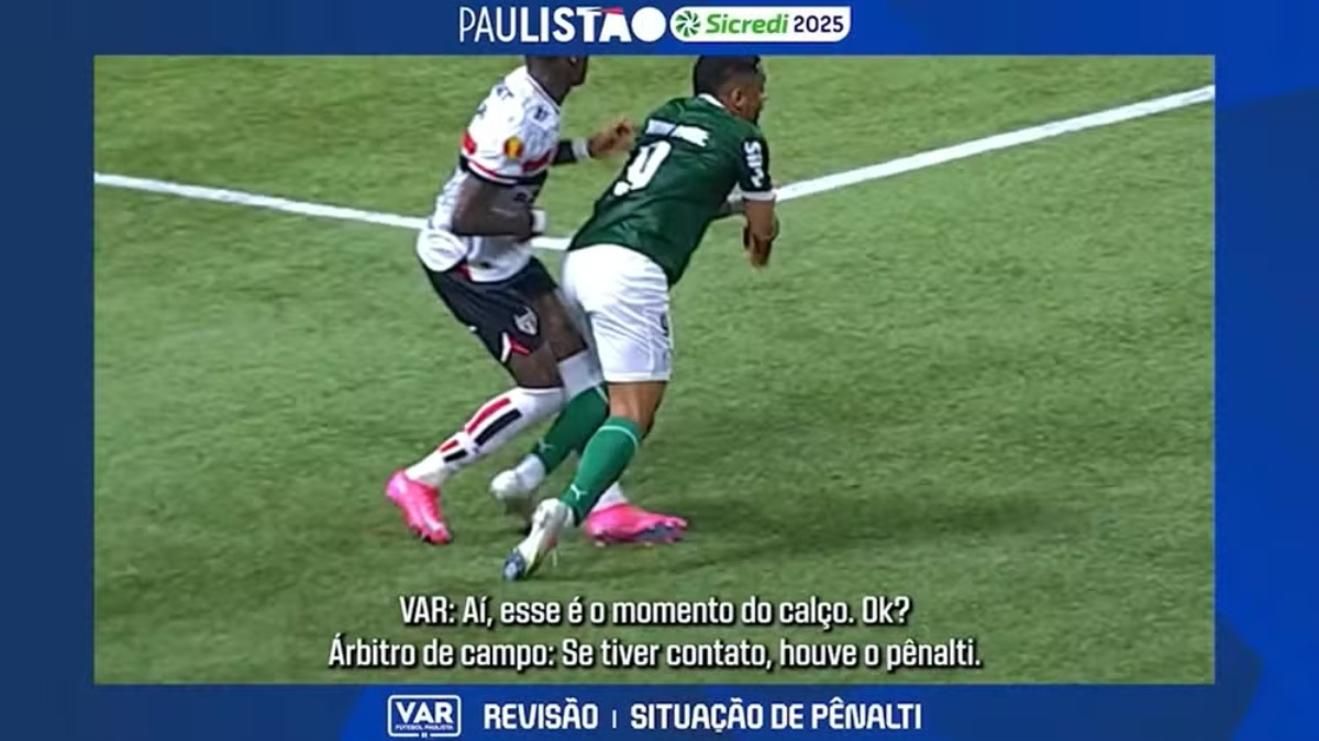 Afinal, foi ou não pênalti para o Palmeiras na semifinal do Paulistão contra o São Paulo?