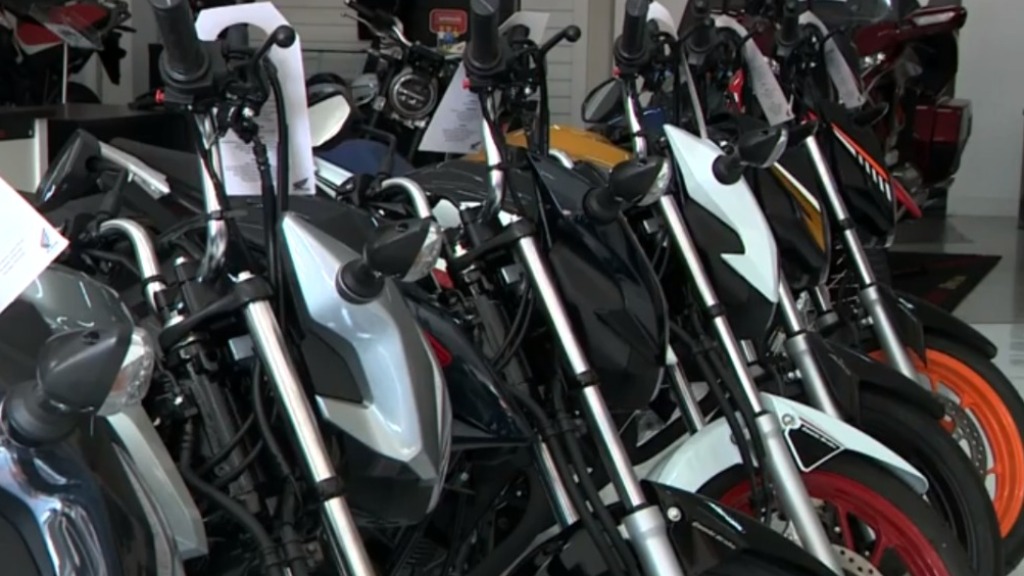 Venda de motos tem crescimento de 33% nos quatro primeiros meses de 2024 em Ribeirão