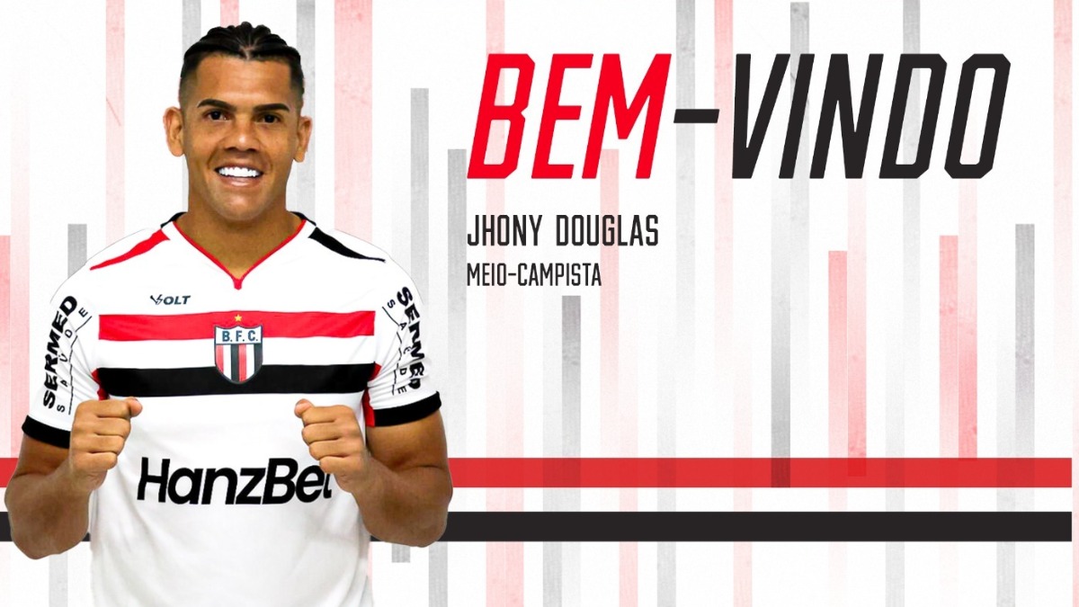 Volante Jhony Douglas, de 28 anos, deixa Figueirense e acerta com Botafogo-SP até final da Série B